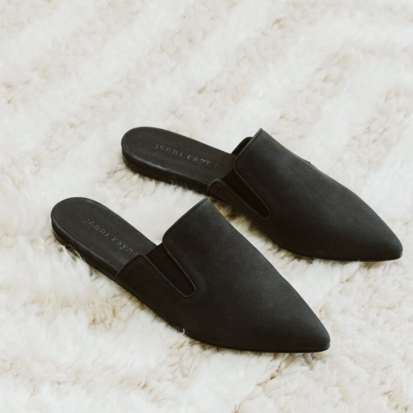 Jenni Kayne Shoes Jenni Kayne Oiled Leather Mule In Black Poshmark